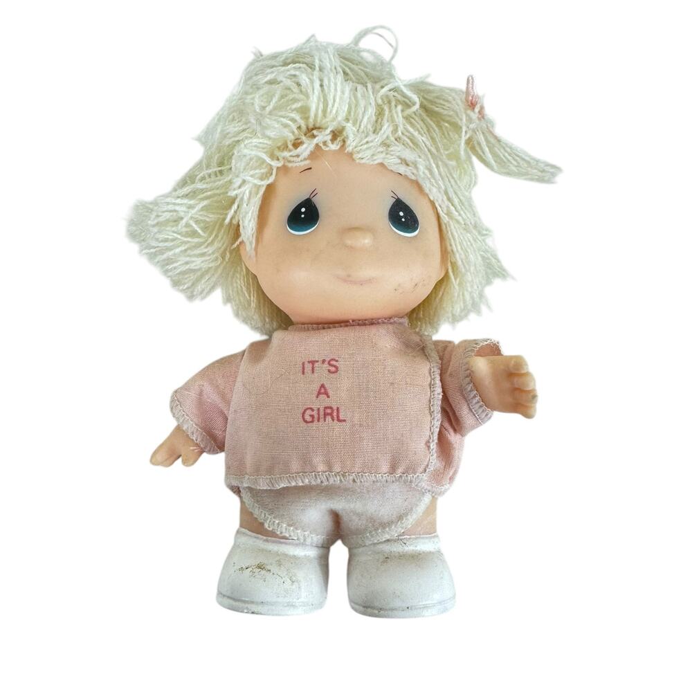 Vintage Enesco Precious Moments Hi Babies Samuel Butcher It's A Girl 5 inch Doll - Picture 1 of 7